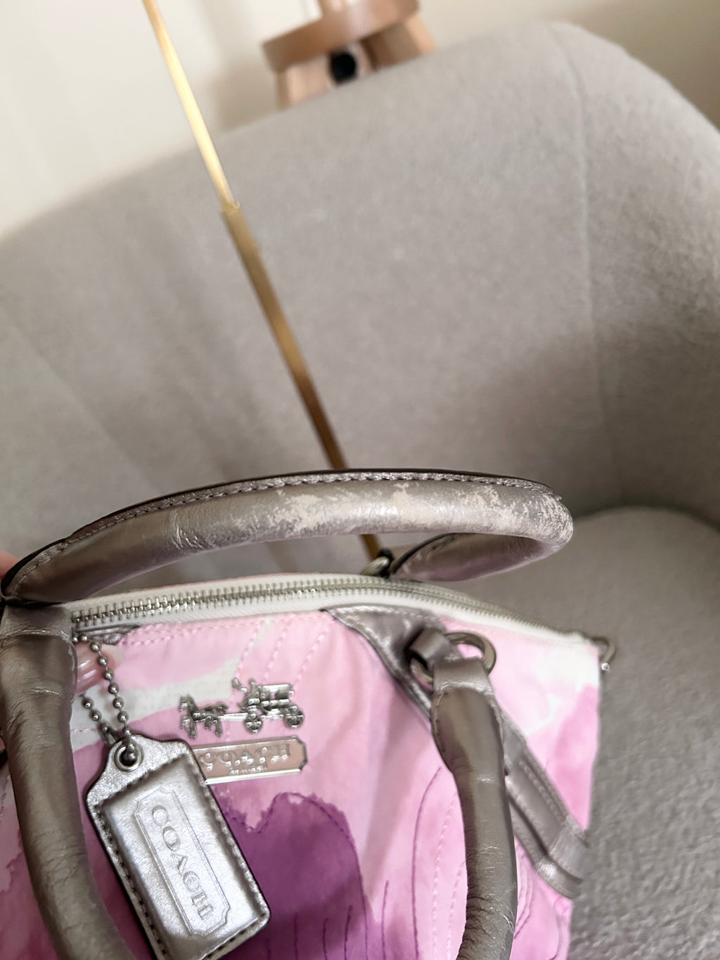 Vintage Coach floral shoulder bag