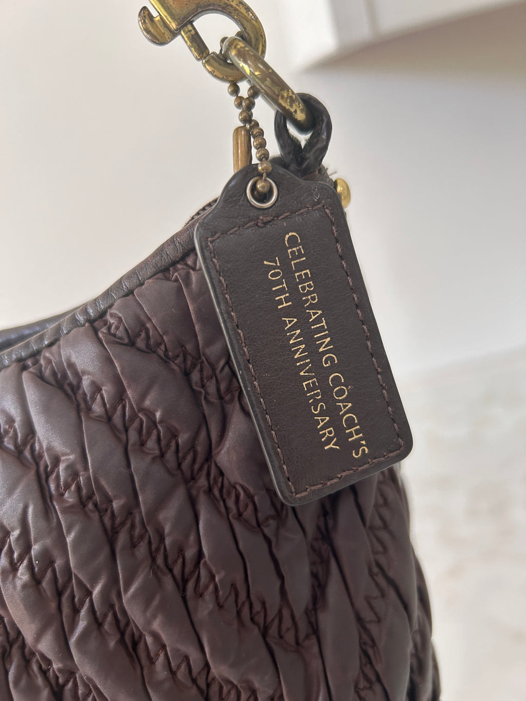 Vintage Coach limited edition brown shoulder bag