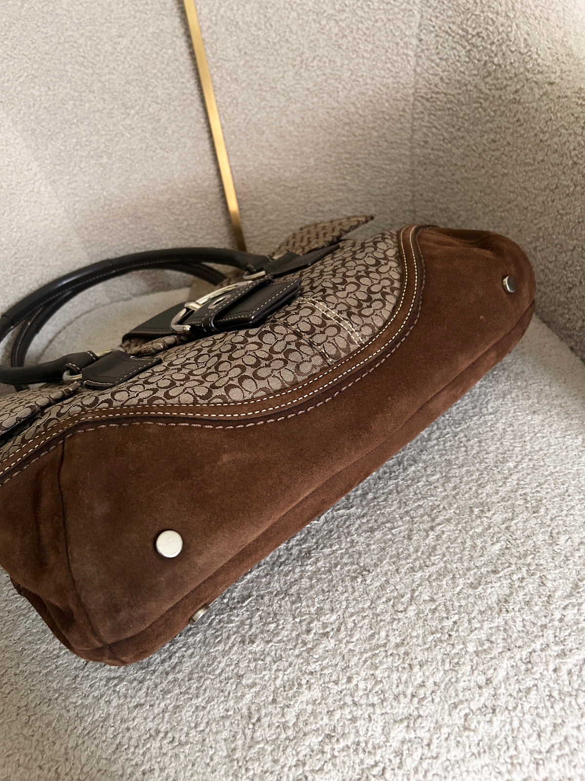 Vintage Coach Soho buckle large shoulder bag