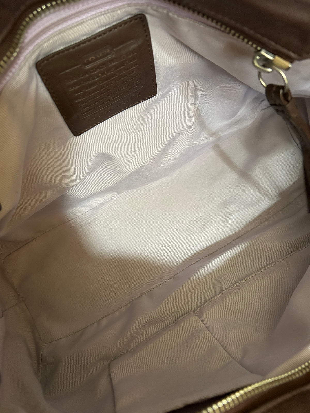 Vintage Coach brown leather Soho tote shoulder bag