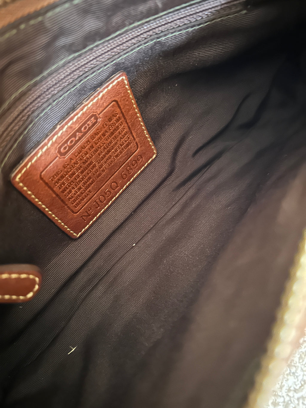 Vintage Coach baguette shoulder bag