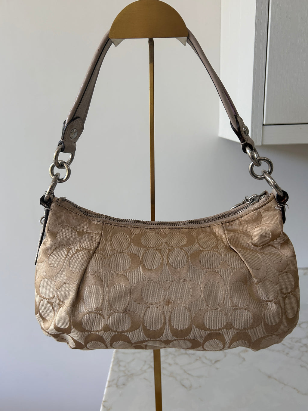 Vintage Coach Poppy graffiti shoulder bag