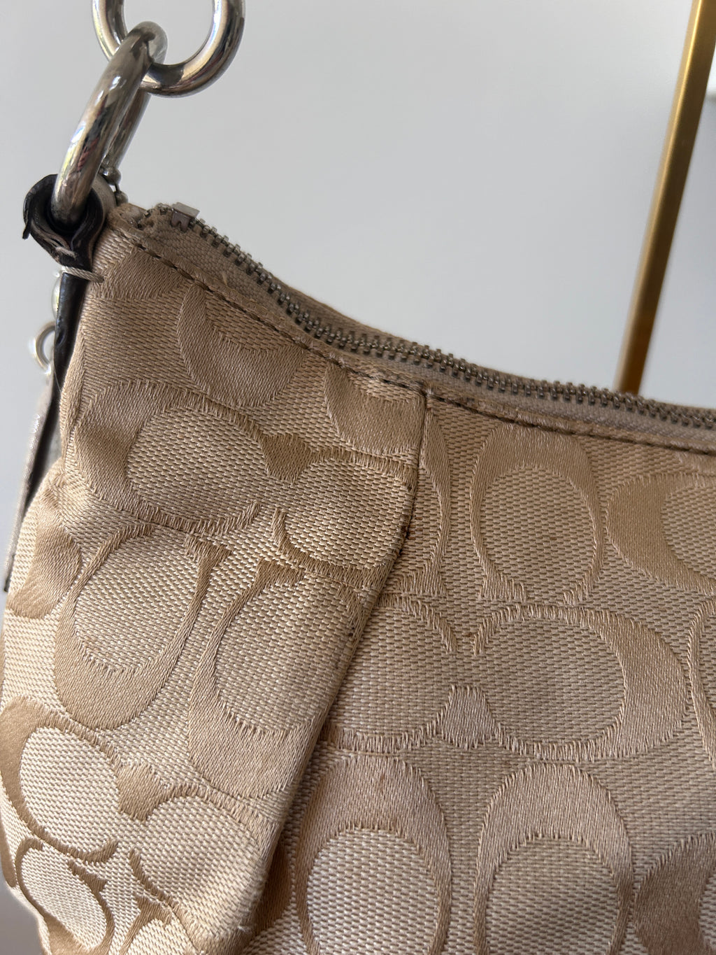 Vintage Coach Poppy graffiti shoulder bag