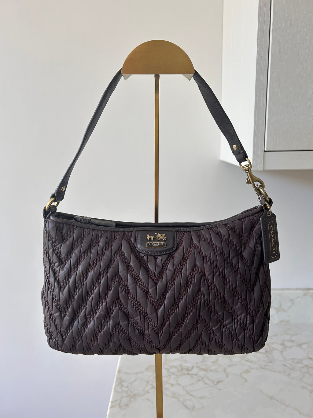 Vintage Coach limited edition brown shoulder bag