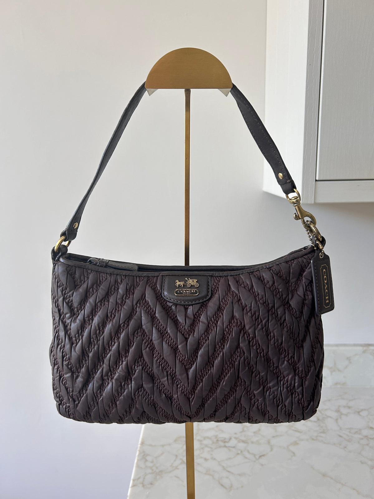 Vintage Coach limited edition brown shoulder bag