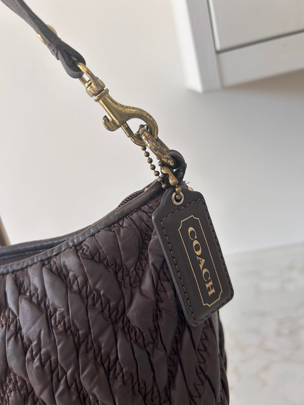 Vintage Coach limited edition brown shoulder bag