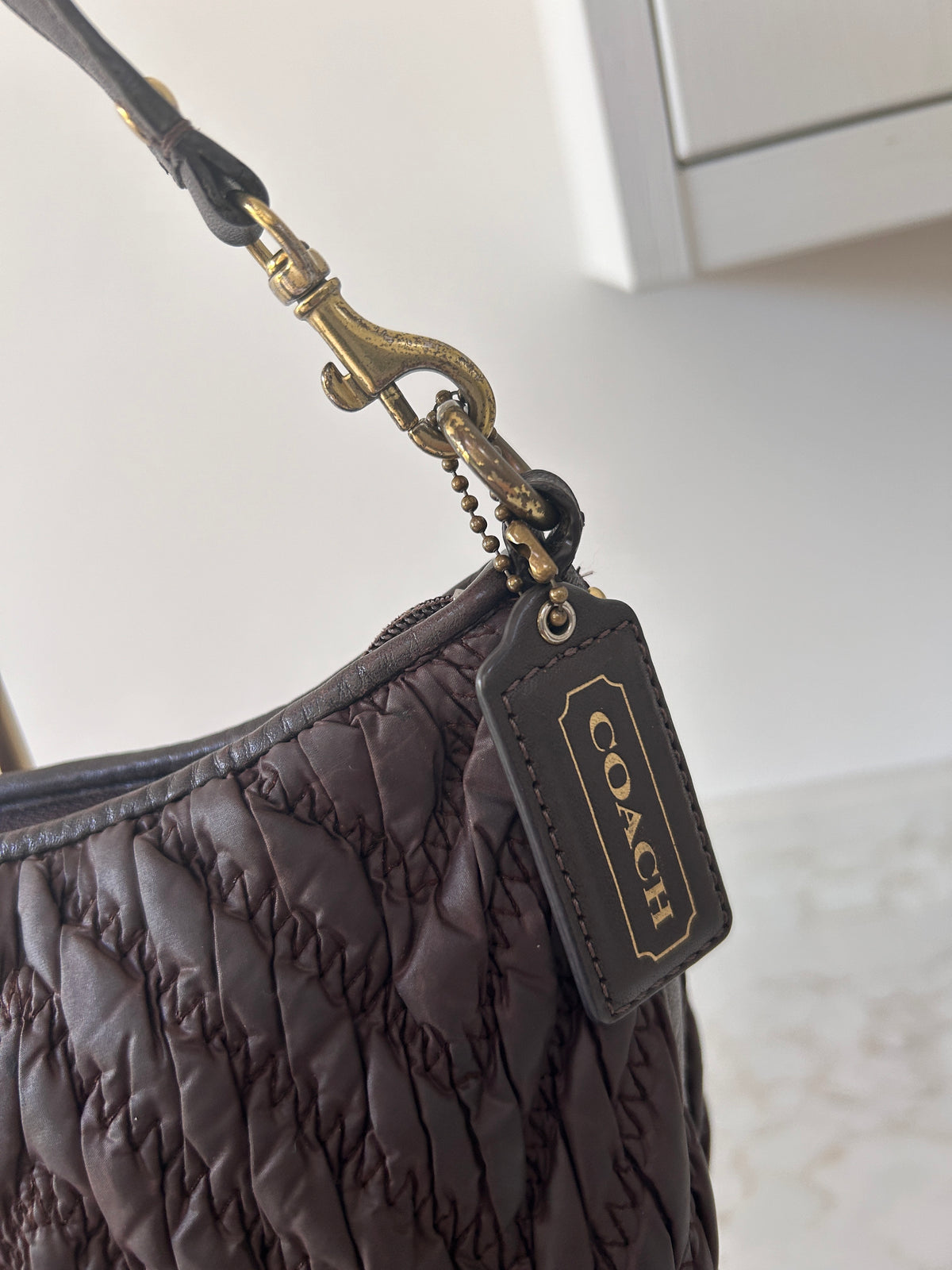 Vintage Coach limited edition brown shoulder bag