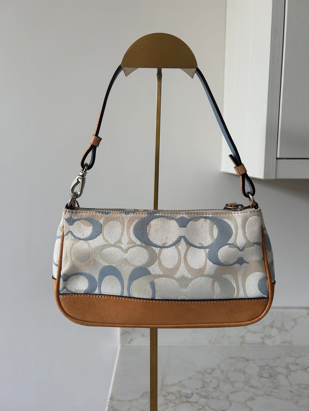 Vintage Coach optic monogram Demi shoulder bag