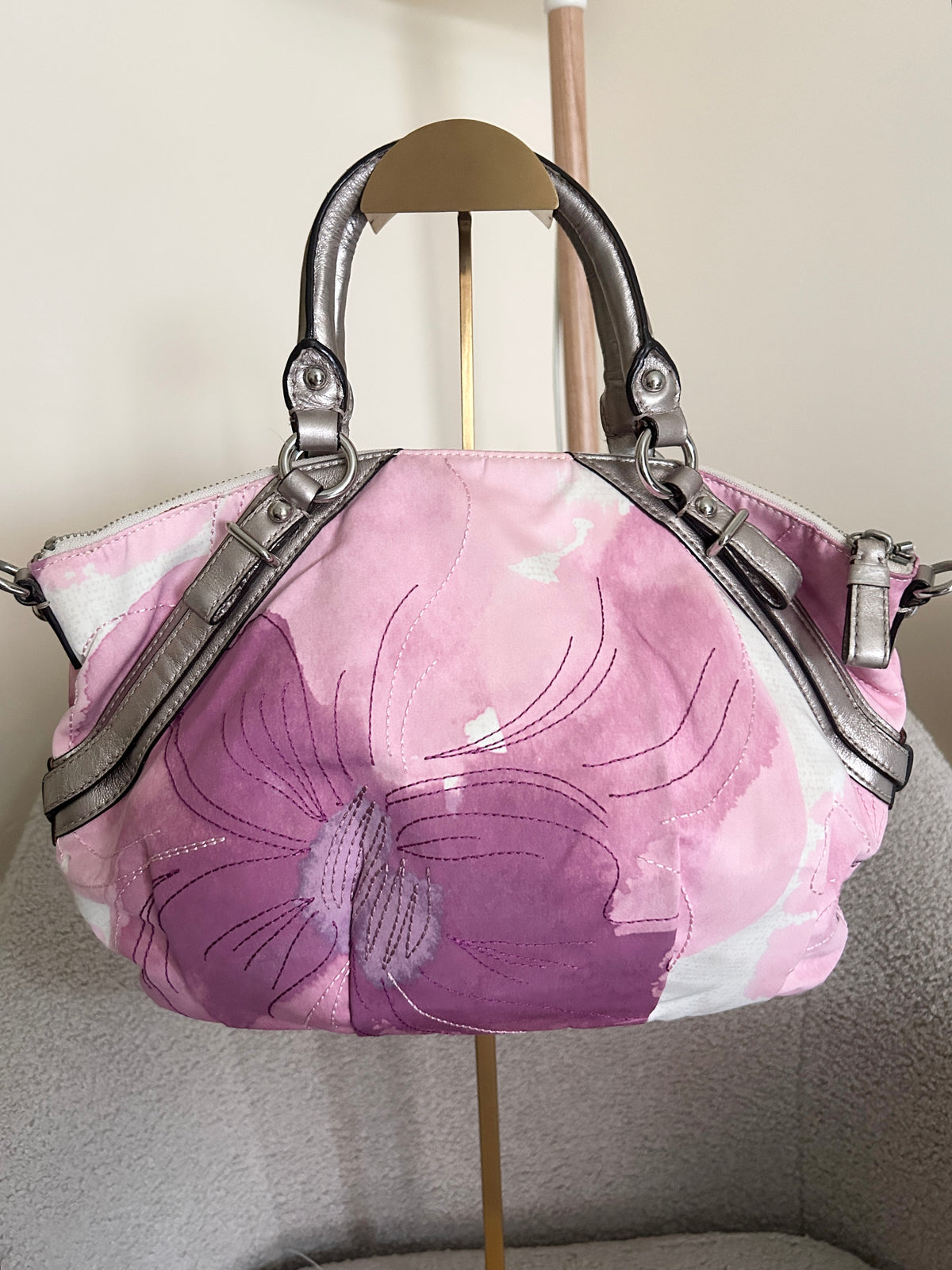 Vintage Coach floral shoulder bag