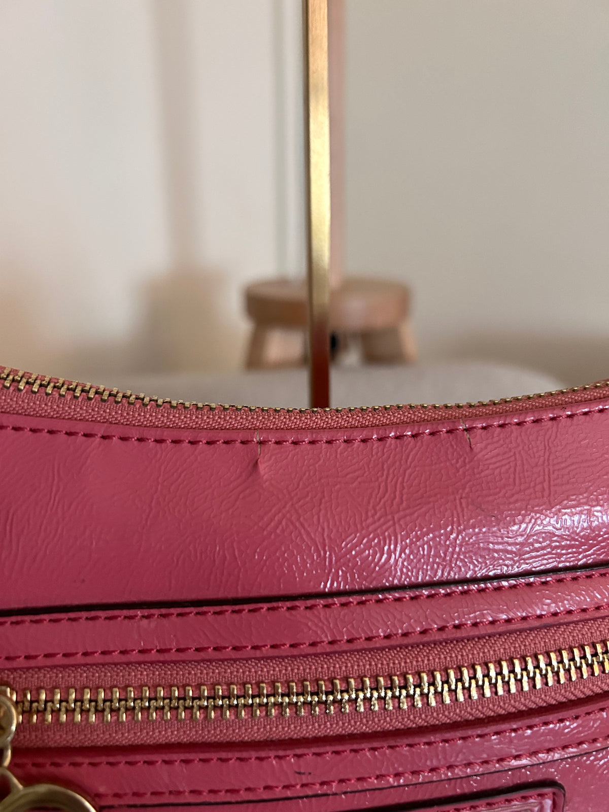 Vintage Coach pink leather Poppy shoulder bag