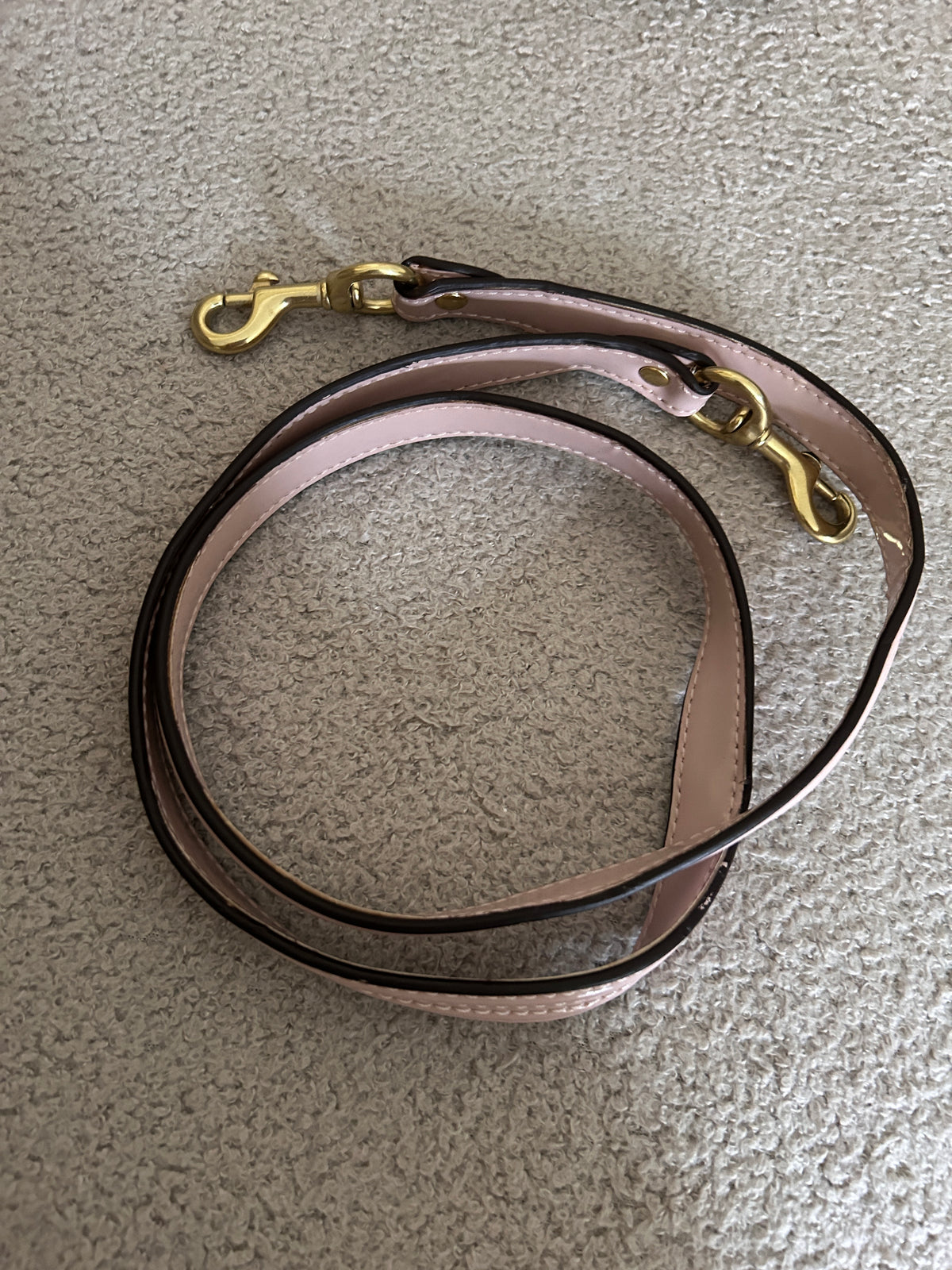 Vintage Coach pink monogram shoulder bag