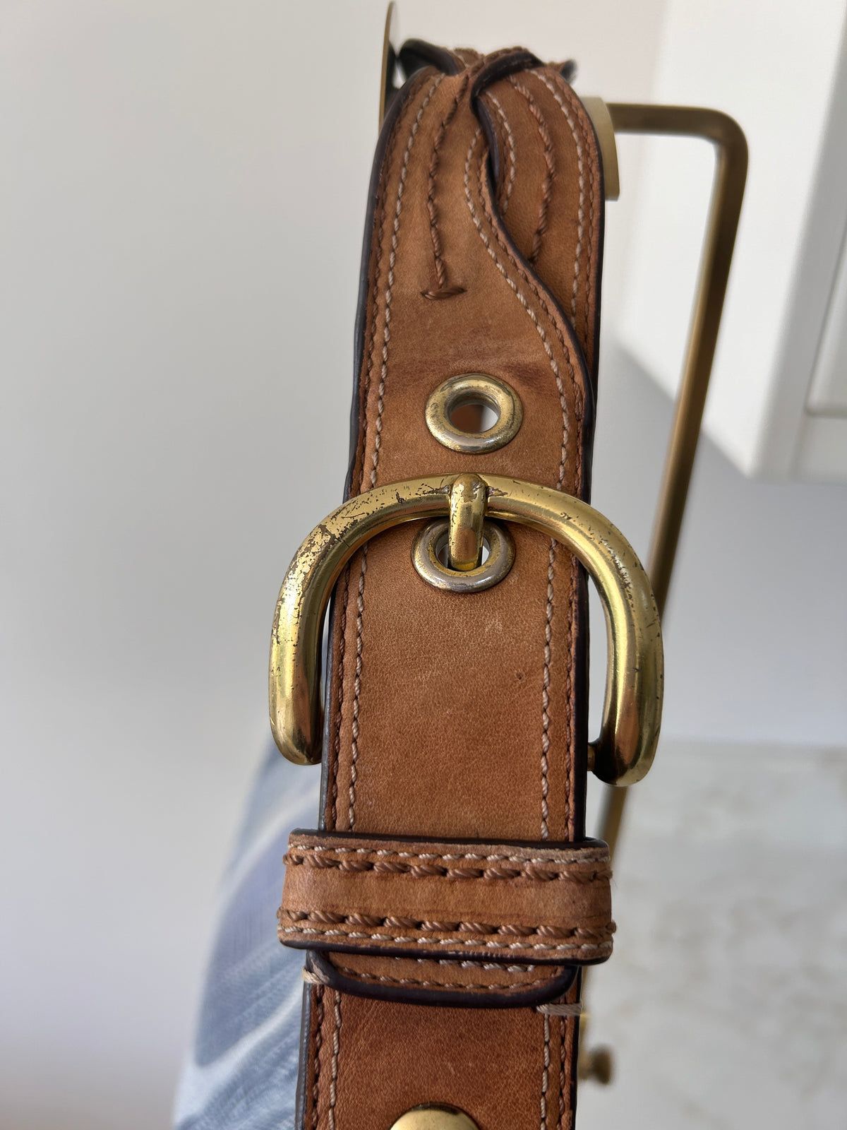 Vintage Coach rare denim hobo shoulder bag