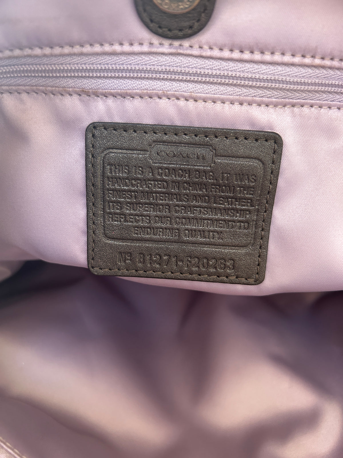 Vintage Coach tote shoulder bag