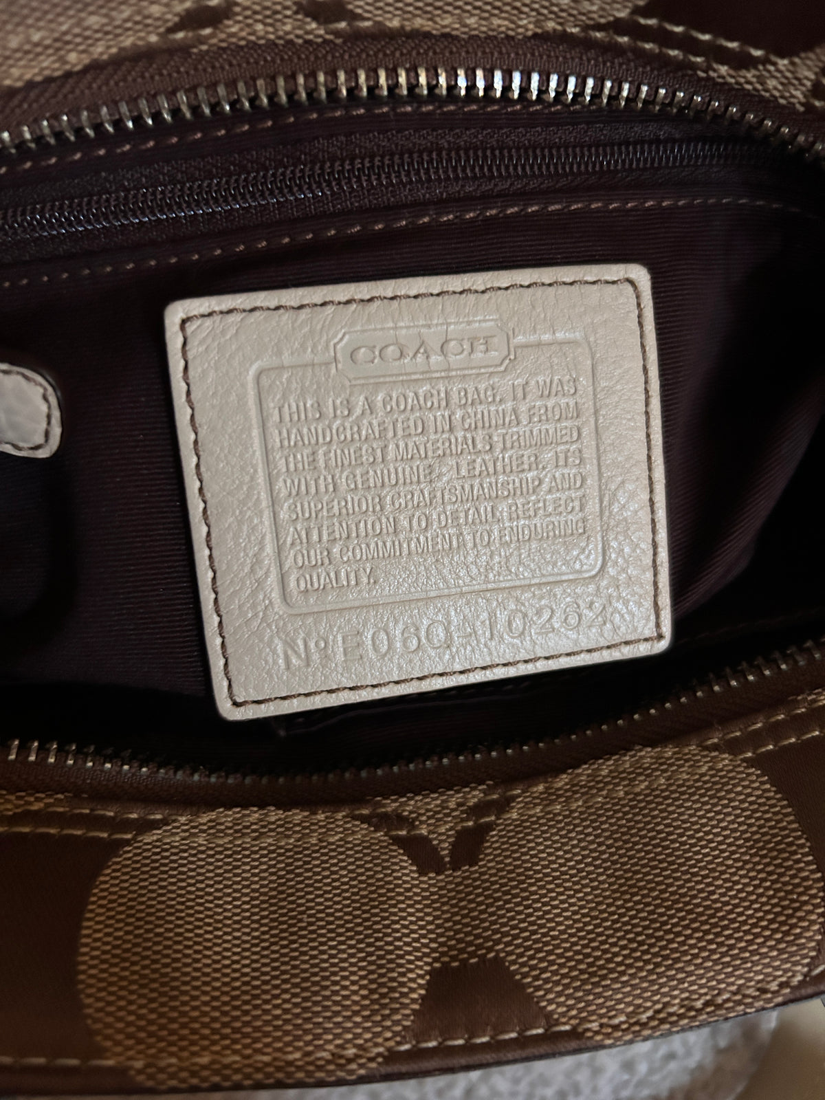 Vintage Coach small Hampton shoulder bag