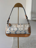 Vintage Coach optic monogram Demi shoulder bag