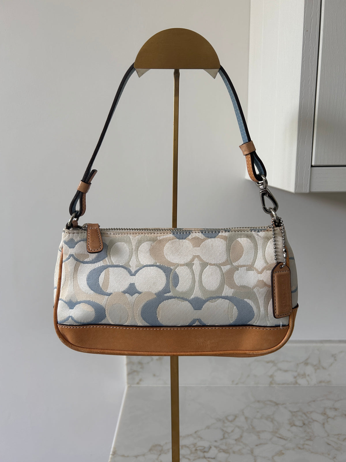 Vintage Coach optic monogram Demi shoulder bag