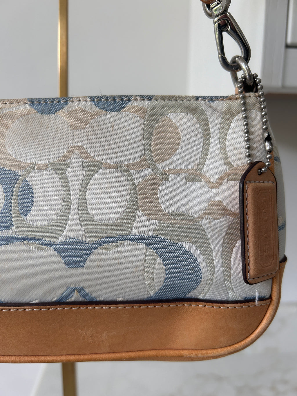 Vintage Coach optic monogram Demi shoulder bag
