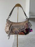 Vintage Coach Poppy graffiti shoulder bag