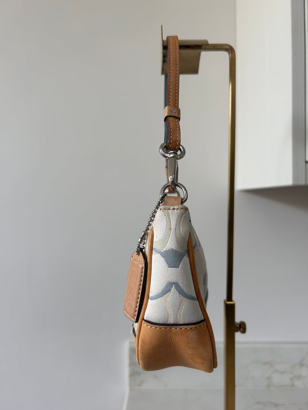 Vintage Coach optic monogram Demi shoulder bag