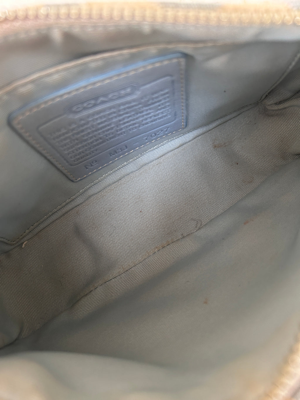 Vintage Coach optic monogram Demi shoulder bag