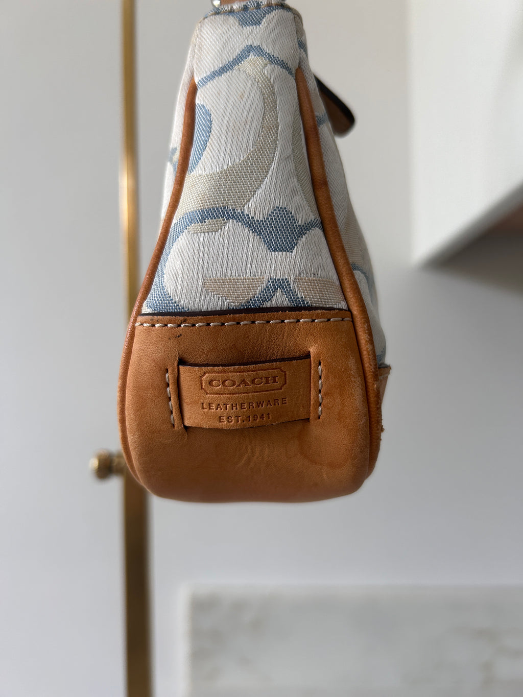 Vintage Coach optic monogram Demi shoulder bag