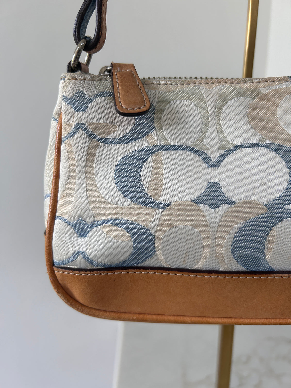 Vintage Coach optic monogram Demi shoulder bag