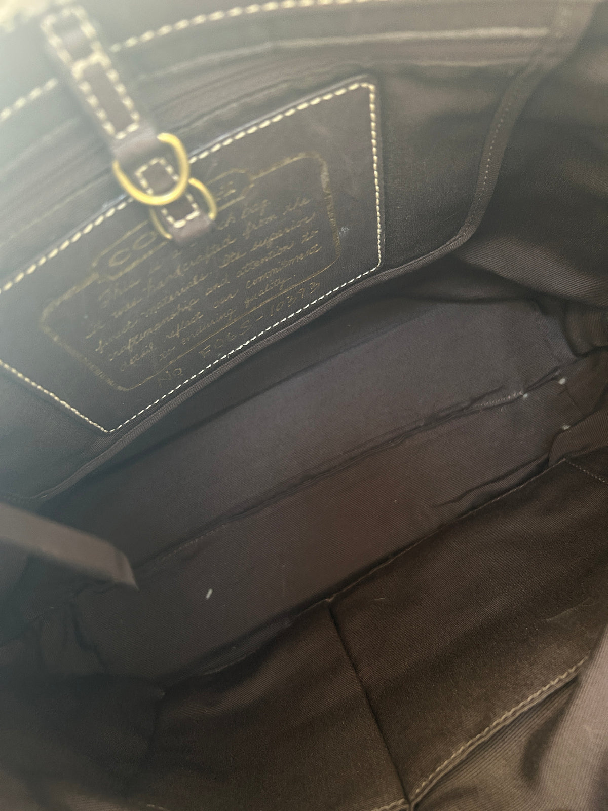 Vintage Coach sherpa patchwork shoulder bag