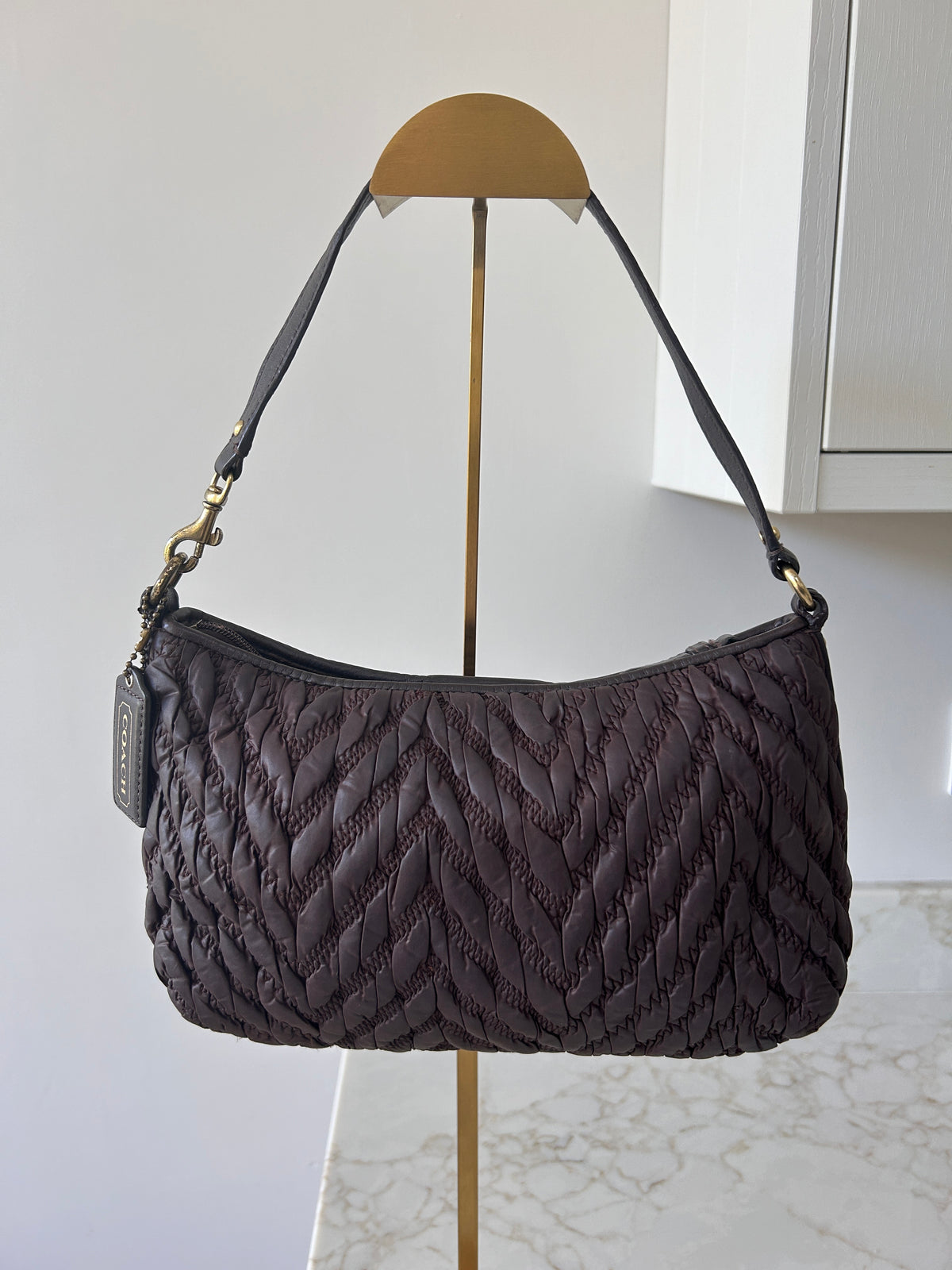 Vintage Coach limited edition brown shoulder bag