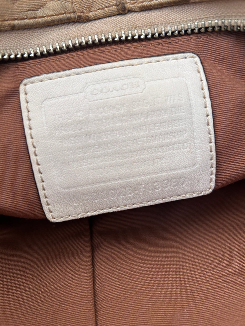 Vintage Coach optic monogram Carly shoulder bag