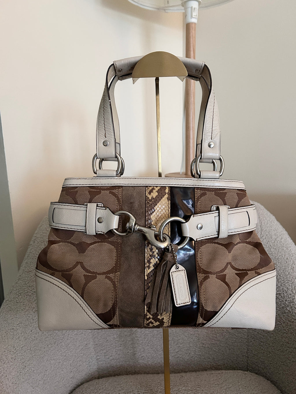 Vintage Coach small Hampton shoulder bag