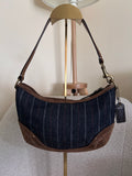 Vintage Coach denim shoulder bag