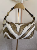 Vintage Coach zebra mini handbag