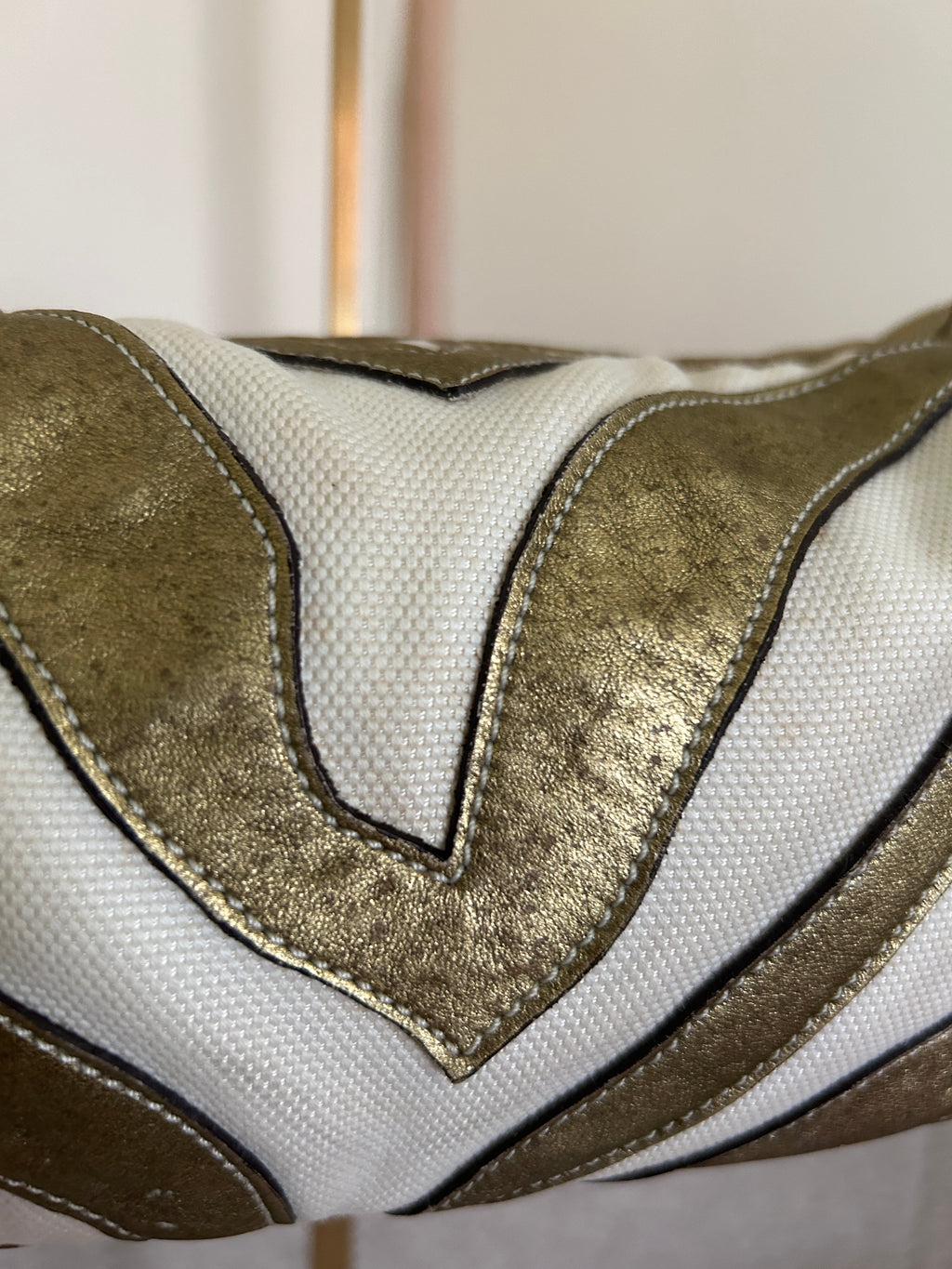 Vintage Coach zebra mini handbag