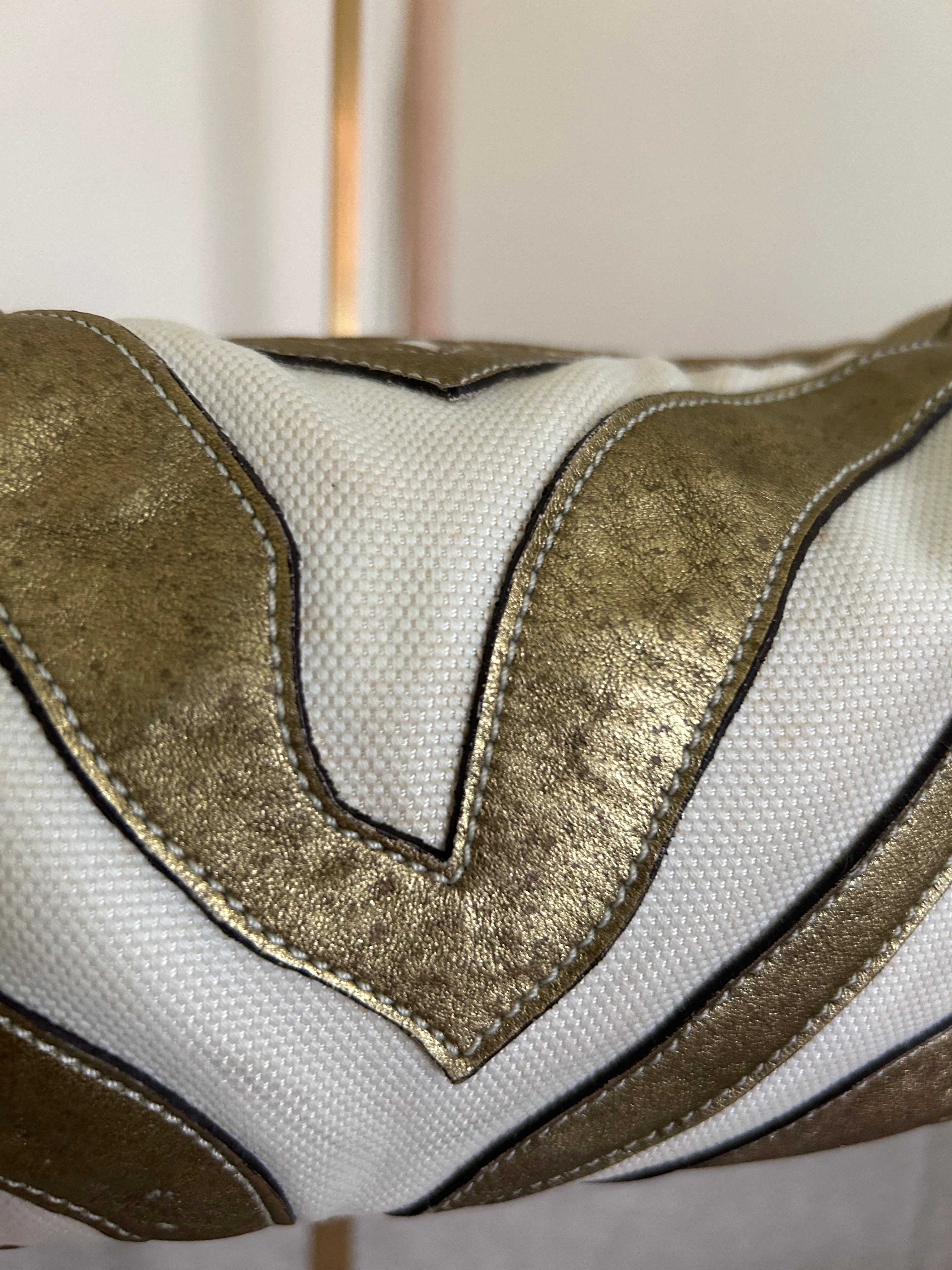 Vintage Coach zebra mini handbag