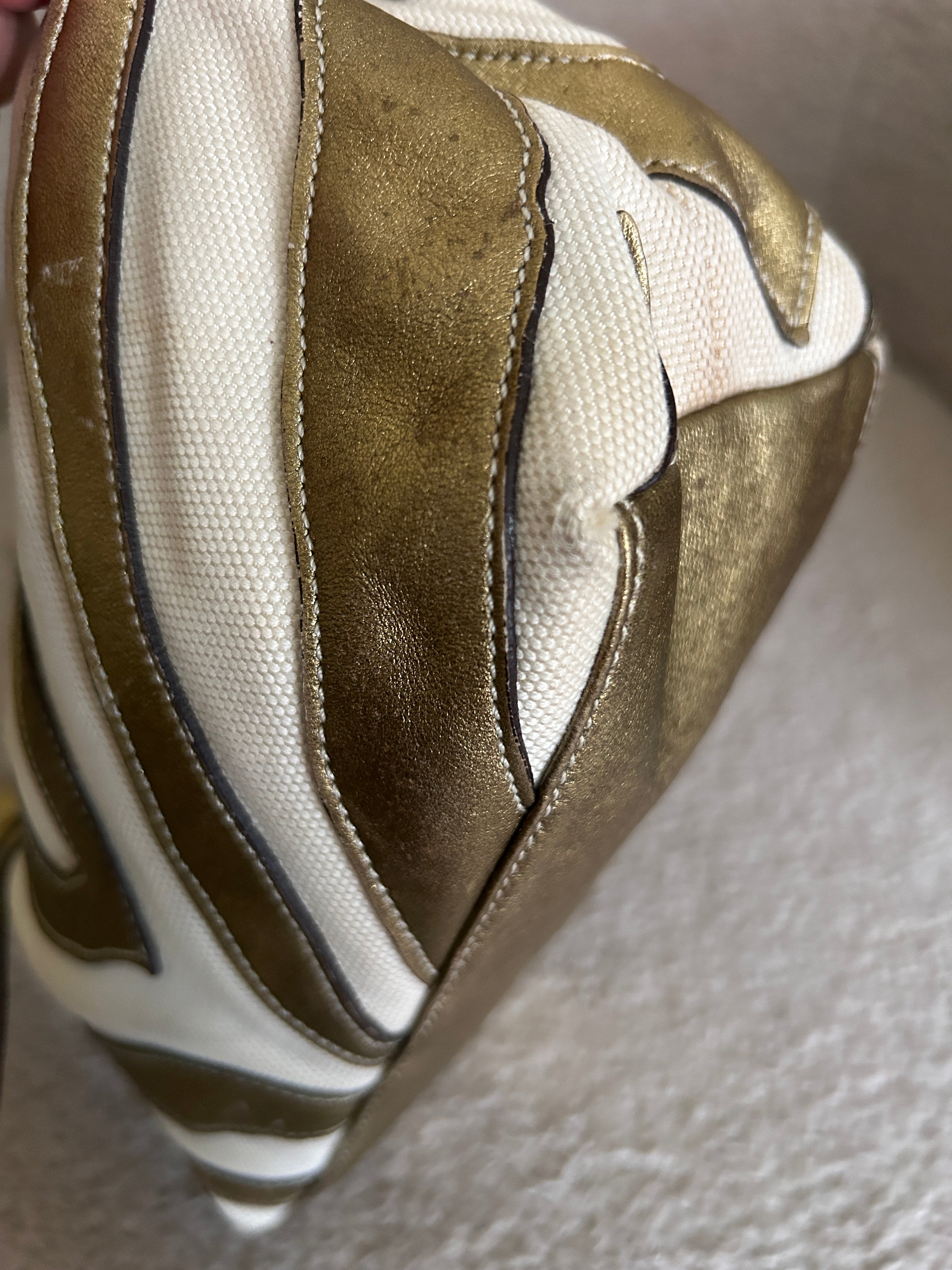 Vintage Coach zebra mini handbag