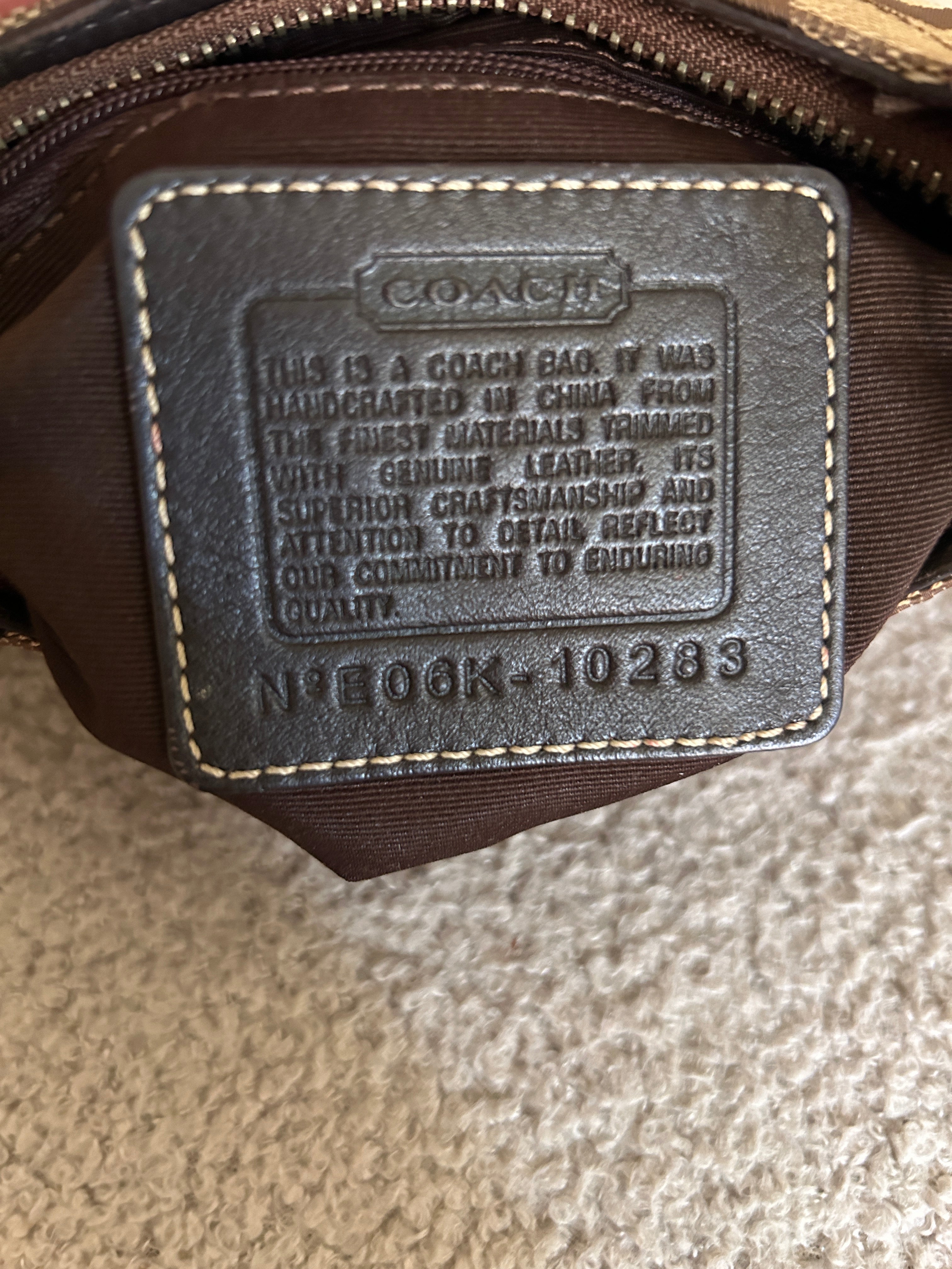 Vintage Coach mini Hampton clip shoulder bag