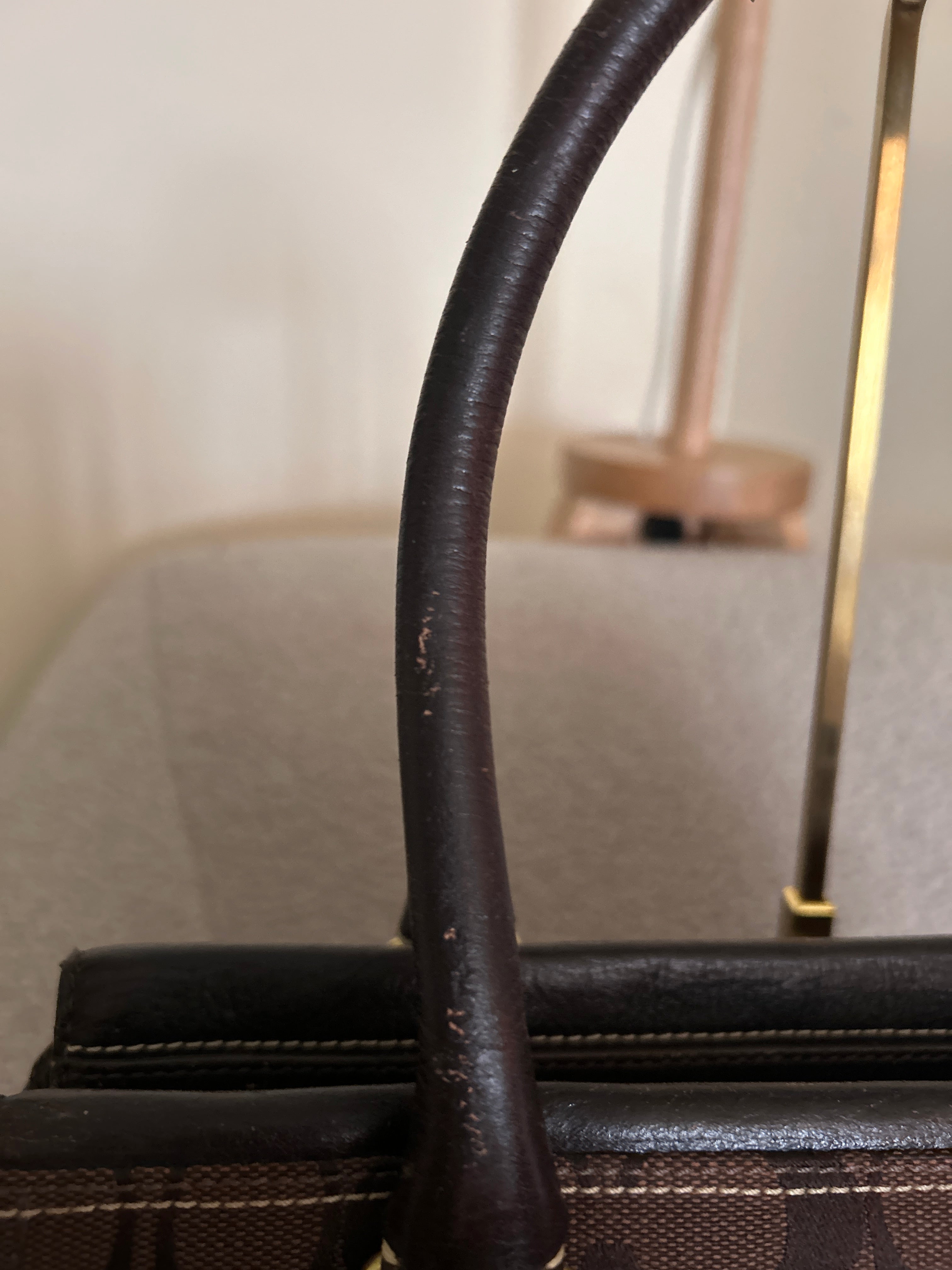 Vintage Coach chocolate brown Hamptons shoulder bag