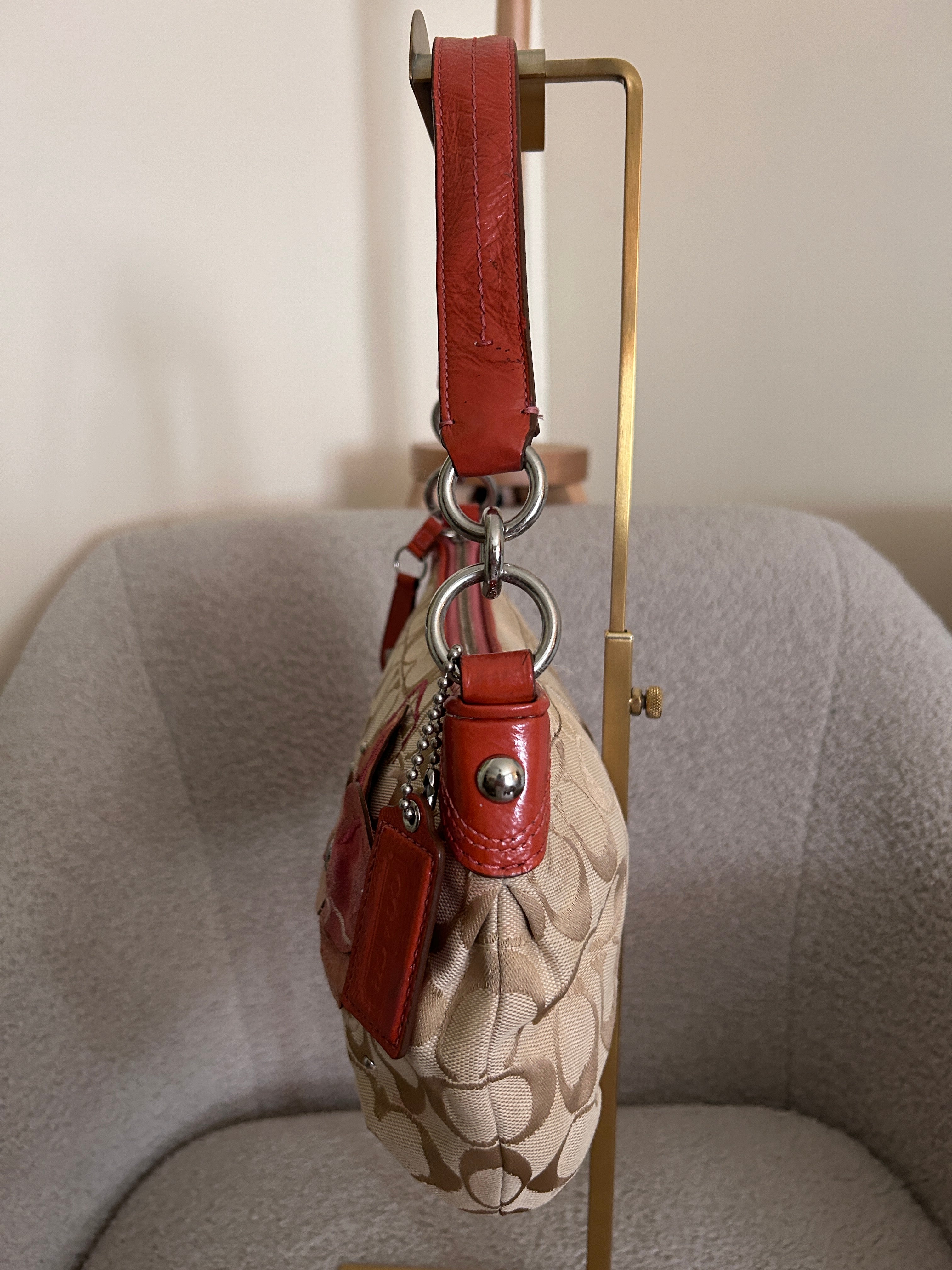 Vintage Coach floral shoulder bag