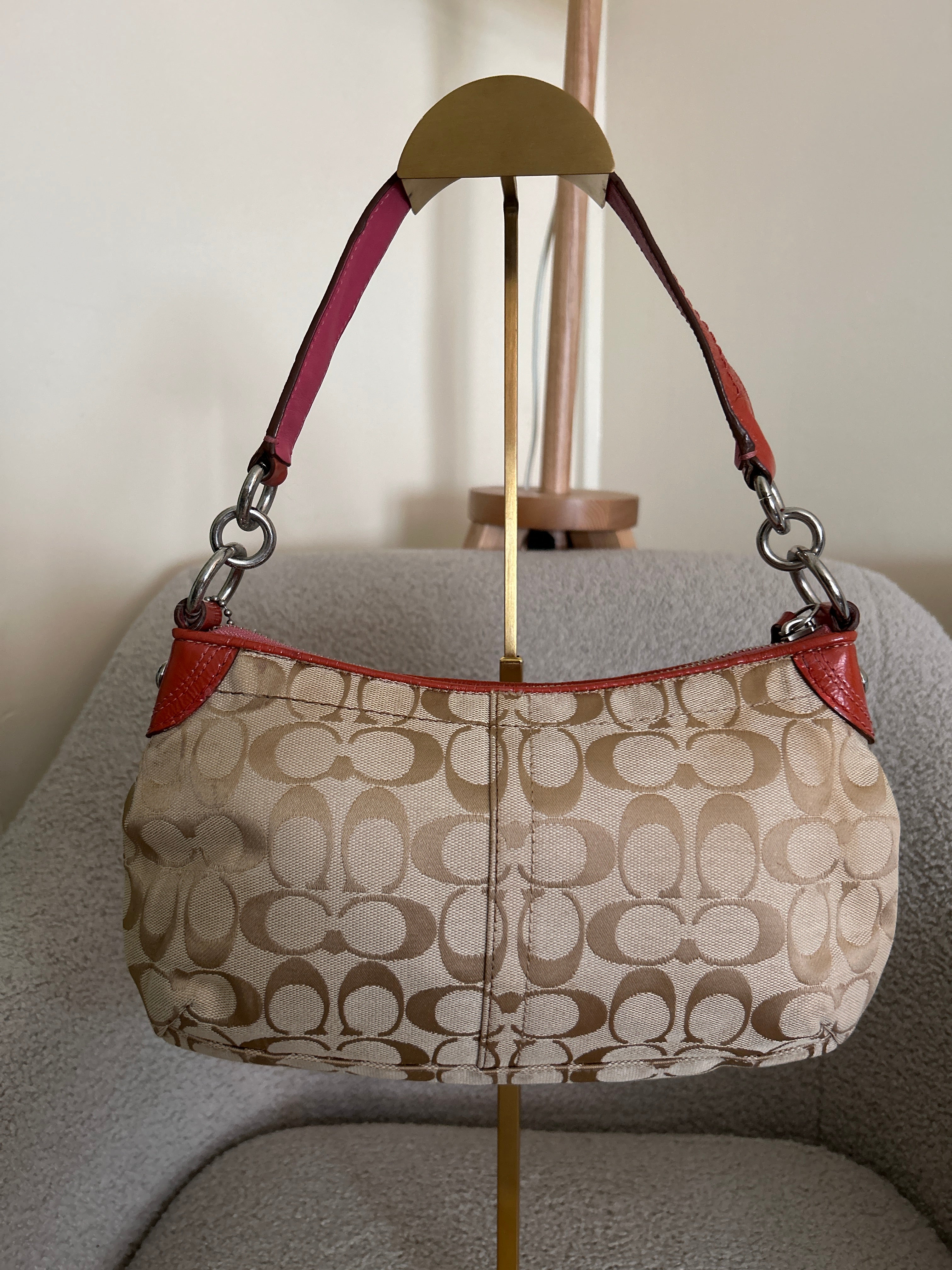 Vintage Coach floral shoulder bag