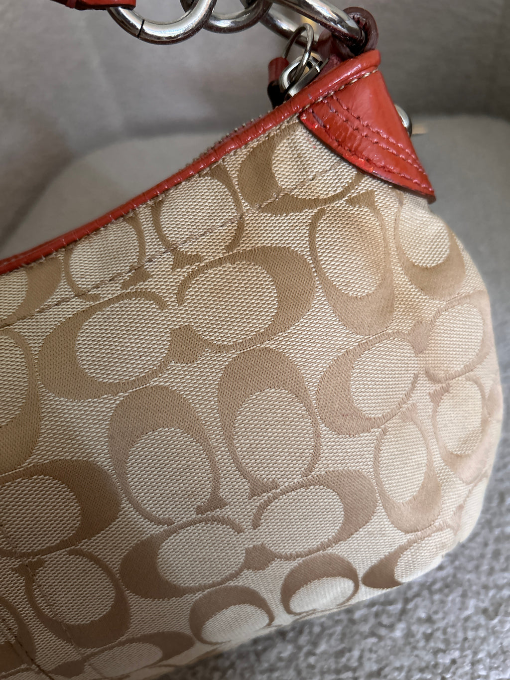 Vintage Coach floral shoulder bag