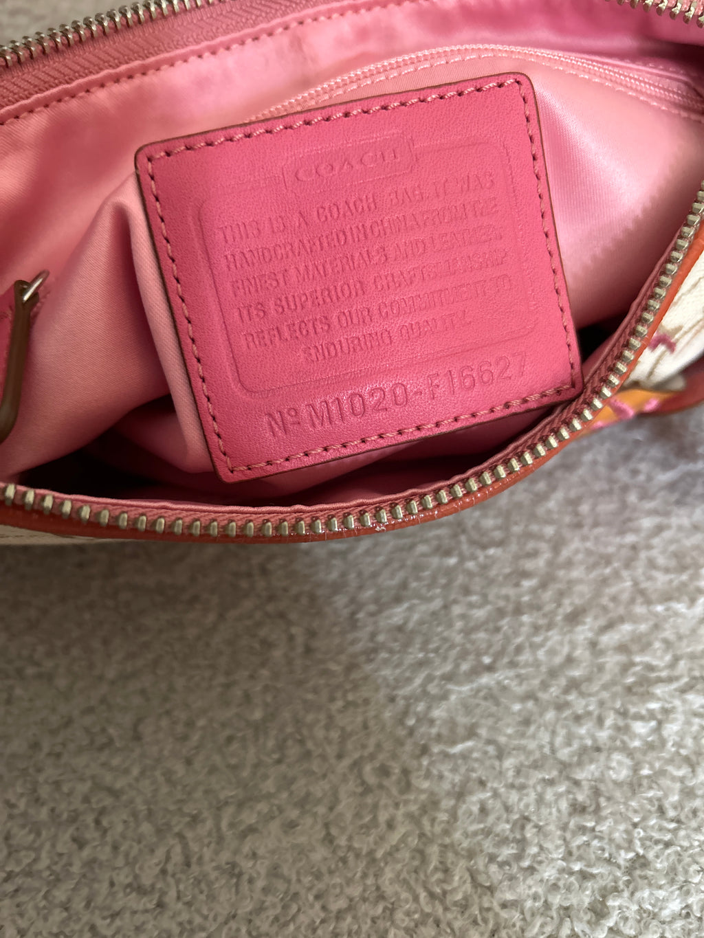 Vintage Coach floral shoulder bag