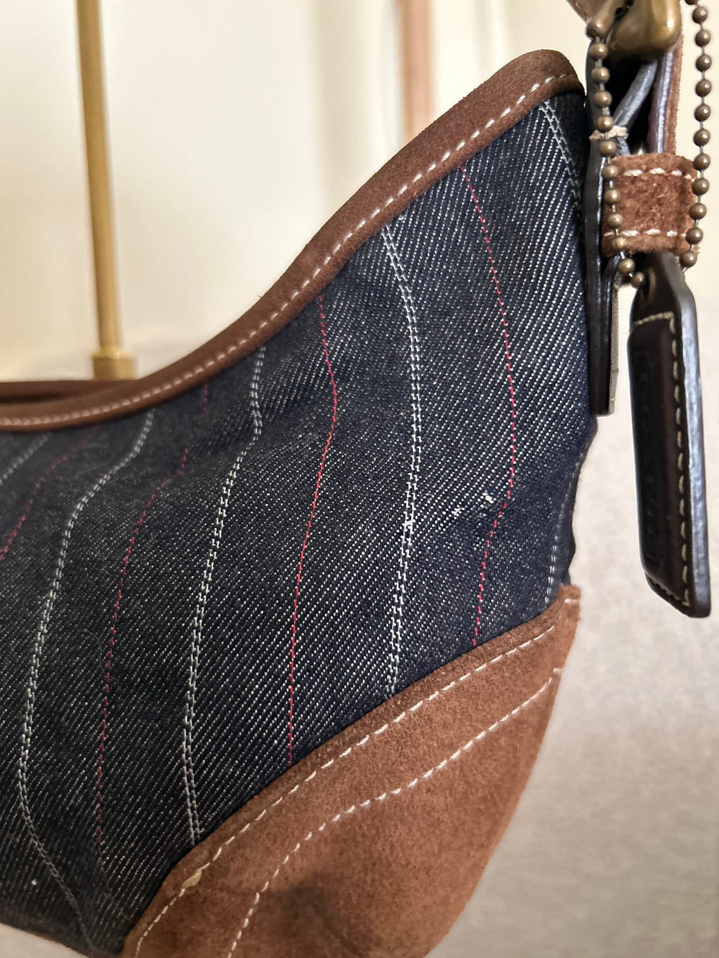 Vintage Coach Soho hobo denim small shoulder bag