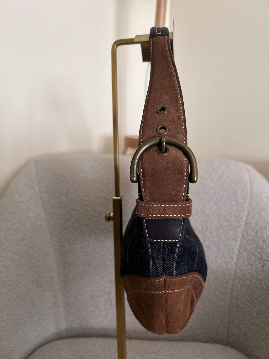 Vintage Coach Soho hobo denim small shoulder bag