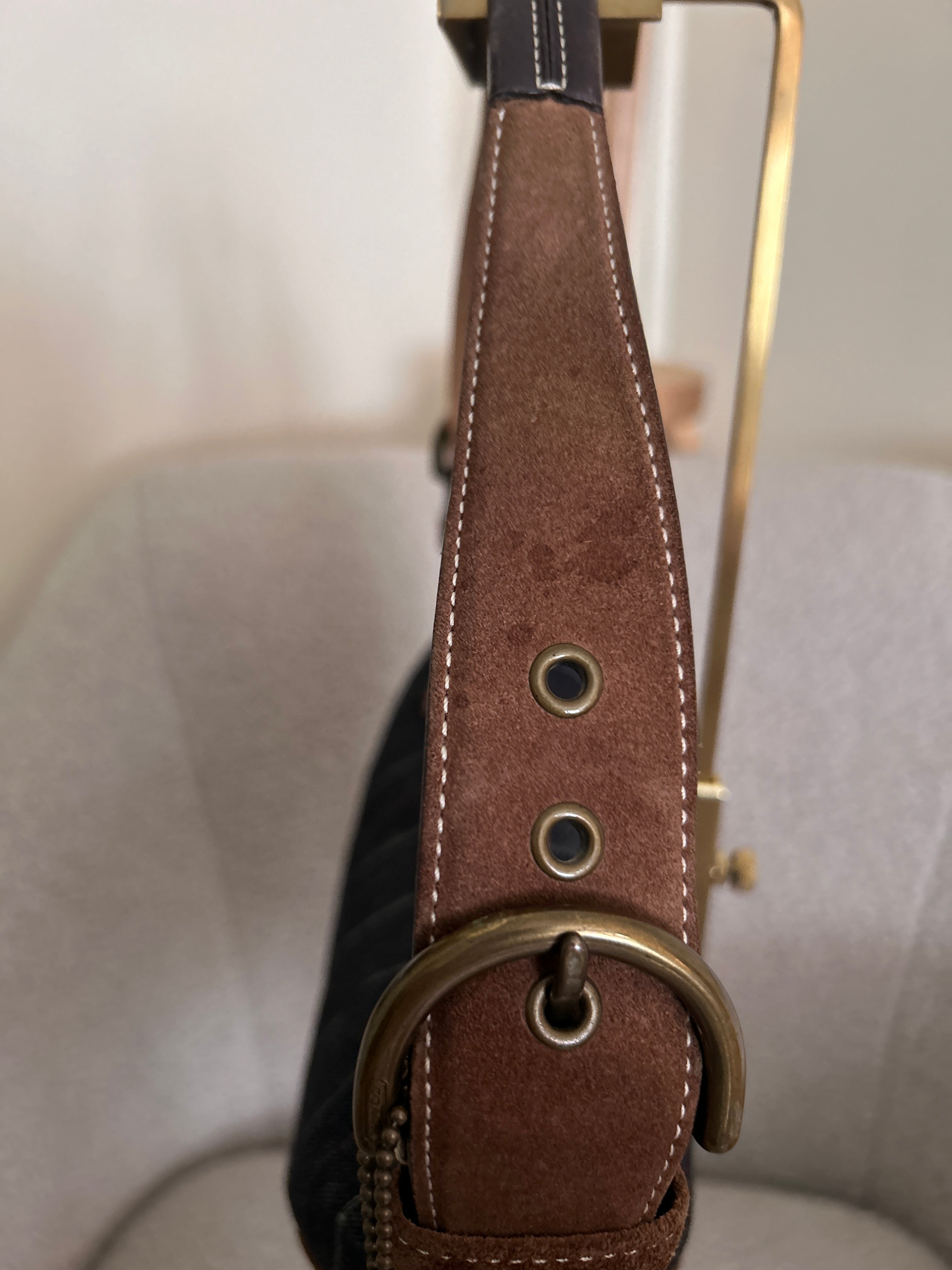Vintage Coach Soho hobo denim small shoulder bag