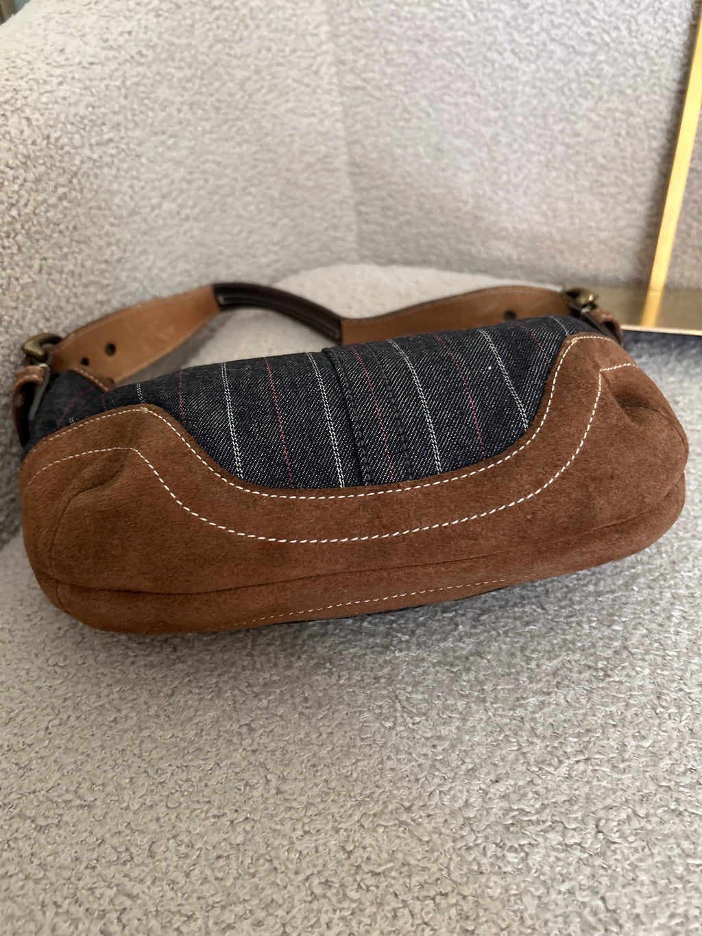 Vintage Coach Soho hobo denim small shoulder bag