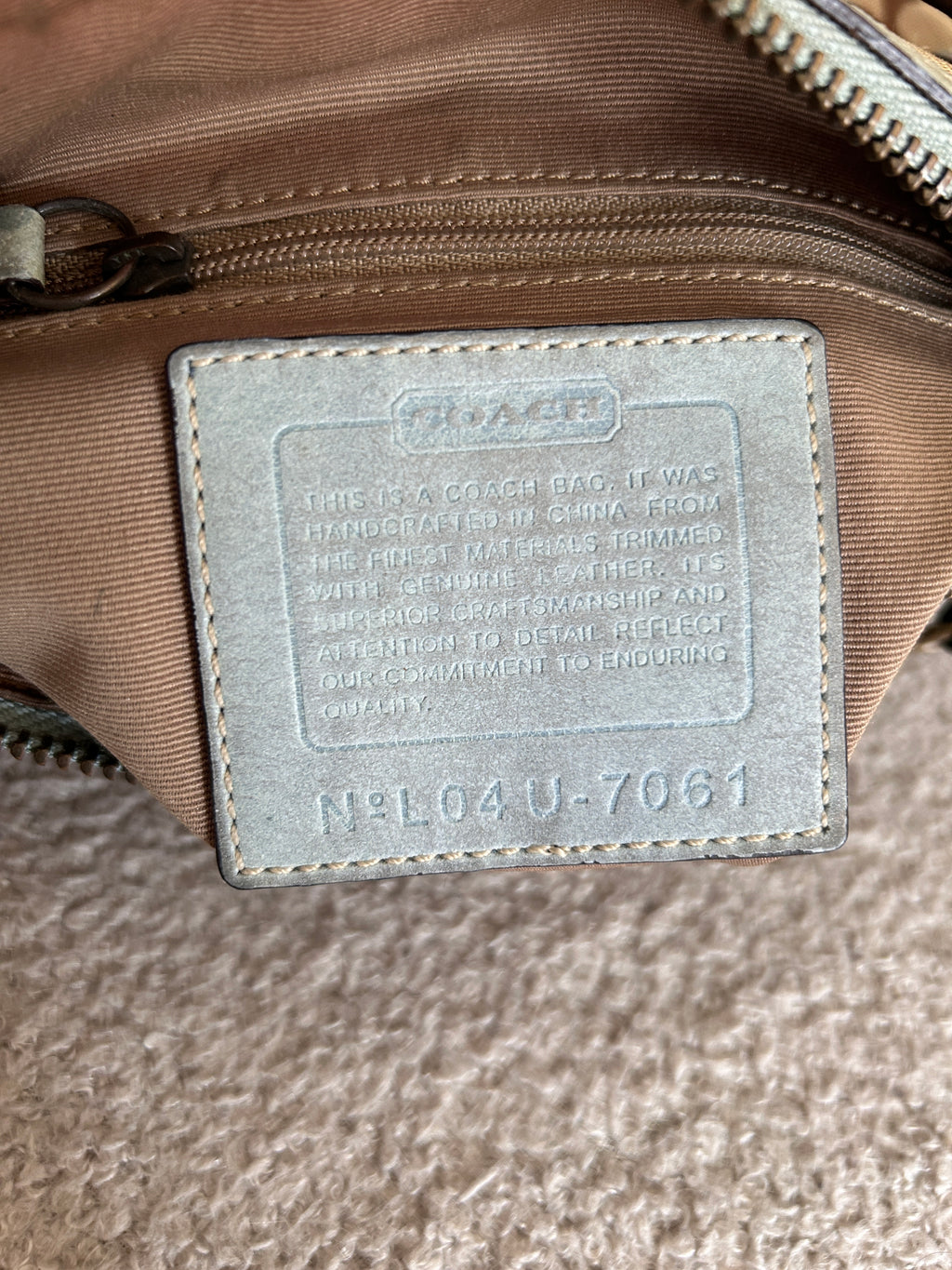 Vintage Coach mini shoulder bag