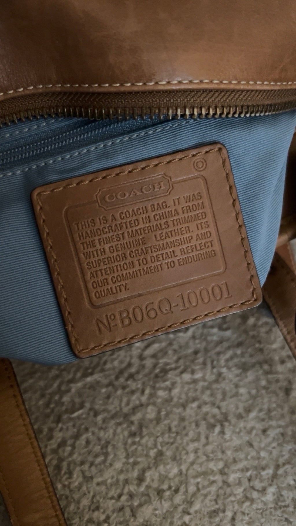 Vintage Coach patchwork shoulder bag