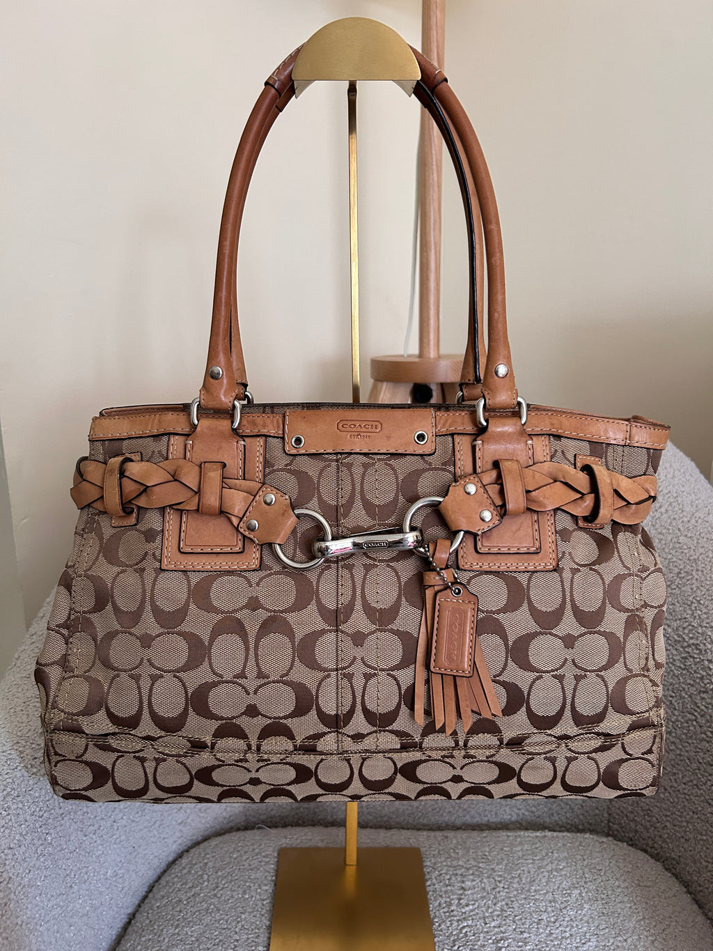 Vintage Coach Hampton shoulder bag