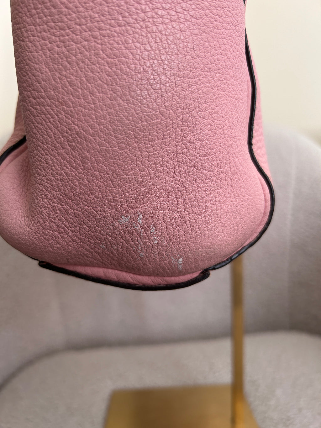 Vintage Coach pink leather shoulder bag