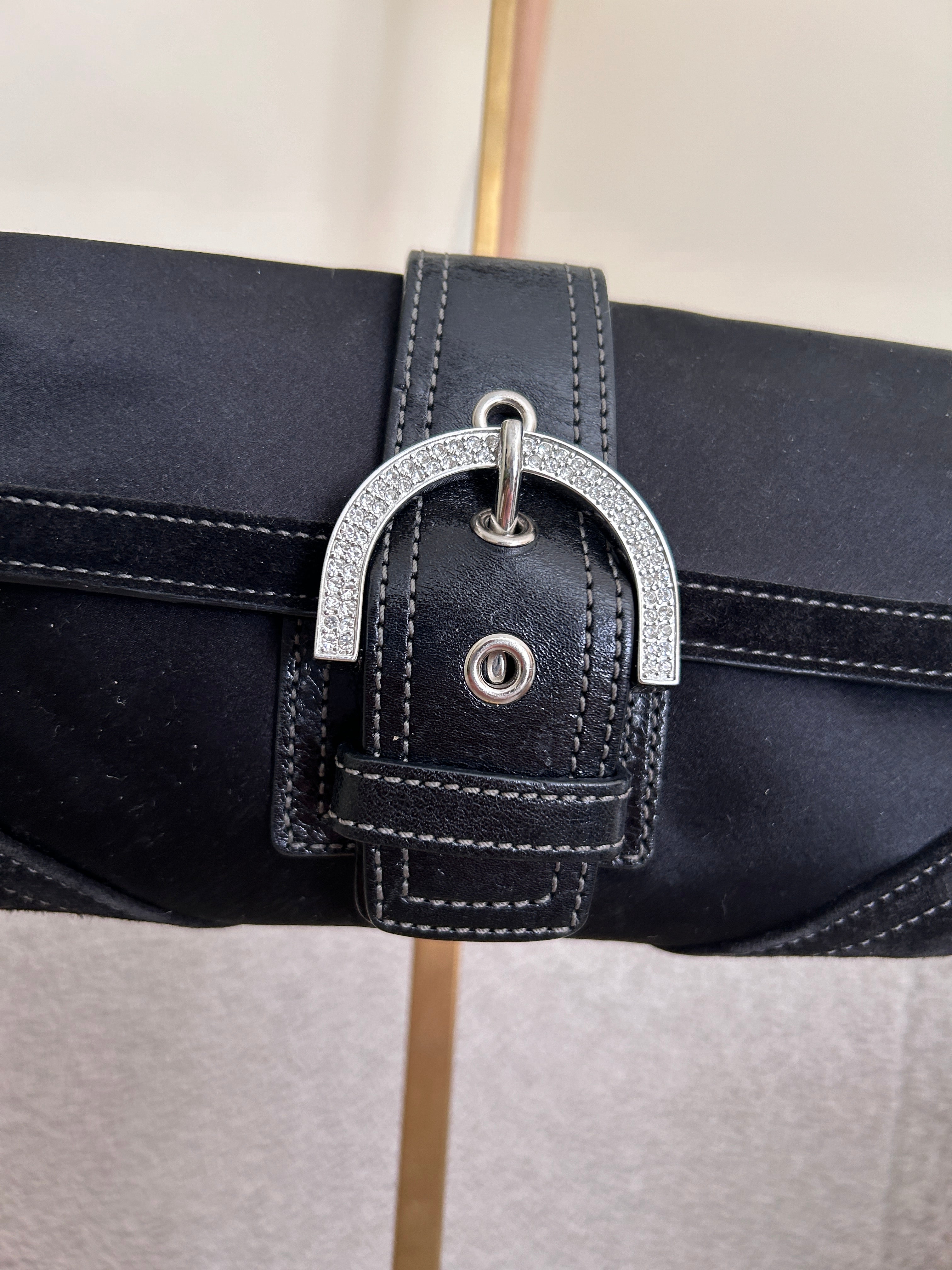 Vintage Coach Soho black shoulder bag